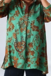 Emerald and sienna patchwork tunic