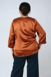Plain satin blouse