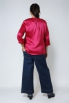 Plain satin blouse