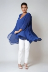 Pleated flowing jacket 