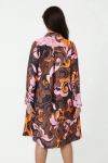 Seventies-style printed viscose dress