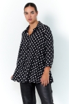 chemise de forme trapeze imprime a pois