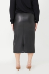 Stretch faux leather pencil skirt - Urban and feminine elegance