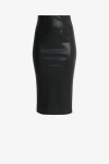 Stretch faux leather pencil skirt - Urban and feminine elegance