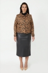 Leopard print suede jacket - Bold elegance