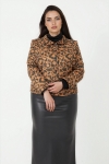Leopard print suede jacket - Bold elegance