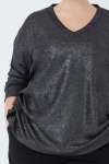 Pull oversize en maille lurex