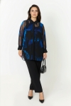 Velvet devoré shirt with matching tank top - an elegant duo