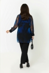 Velvet devoré shirt with matching tank top - an elegant duo