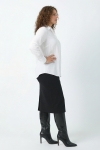 Long pencil skirt in heavy winter Milano knit