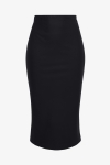 Long pencil skirt in heavy winter Milano knit