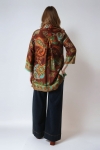 Emerald and sienna patchwork tunic