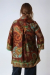 Emerald and sienna patchwork tunic