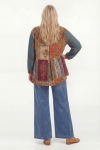 Chemise  patchwork imprimee multicolore -esprit boheme chic
