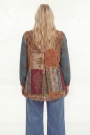 Multicolor printed patchwork shirt - bohemian chic style