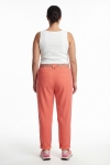 Pantalon fluide en lyocell avec ceinture en coton imprimee