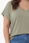 Tee-shirt oversize fluide en modal viscose cotele