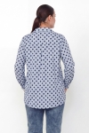 trapeze-shaped shirt with polka dot print