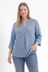 Timeless, flowing polka dot blouse by Jean Marc Philippe