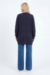 Jean Marc Philippe textured long cardigan – Soft and warm knit with embroidery on the sleeve
