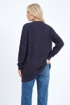 Jean Marc Philippe textured long cardigan – Soft and warm knit with embroidery on the sleeve