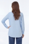 Cotton lycra poplin shirt - modern elegance and stretchy comfort