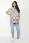 Timeless, flowing polka dot blouse by Jean Marc Philippe