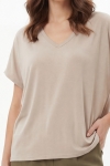 Tee-shirt oversize fluide en modal viscose cotele
