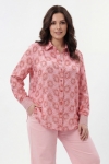 Chemise imprimee bi motif fleur et rayure
