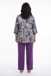 Blouse imprimee graphique en viscose satine