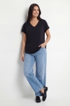 Tee-shirt oversize fluide en modal viscose cotele