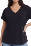 Tee-shirt oversize fluide en modal viscose cotele