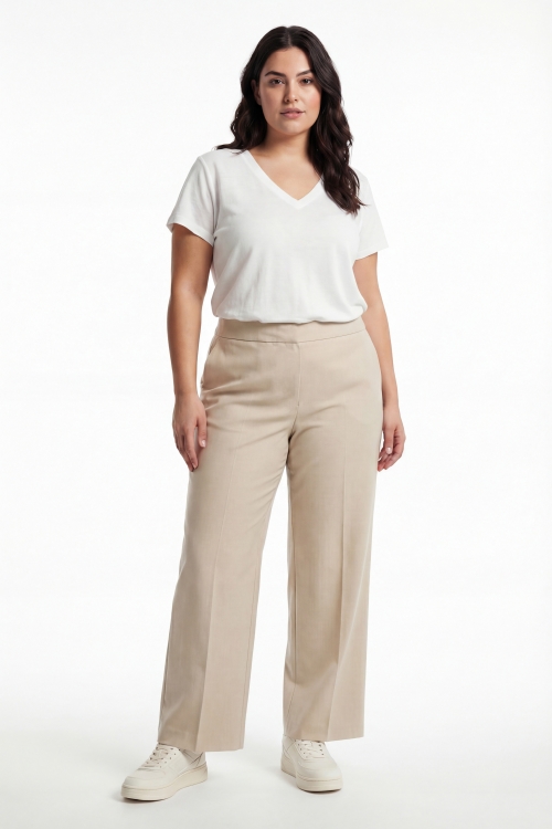 Pantalon tailleur fluide en poly-viscose super100-coordonne veste vado1213