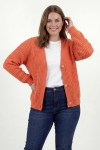 Grazia cardigan - textured knit in a cotton, wool and acrylic blend - one size