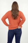 Grazia cardigan - textured knit in a cotton, wool and acrylic blend - one size